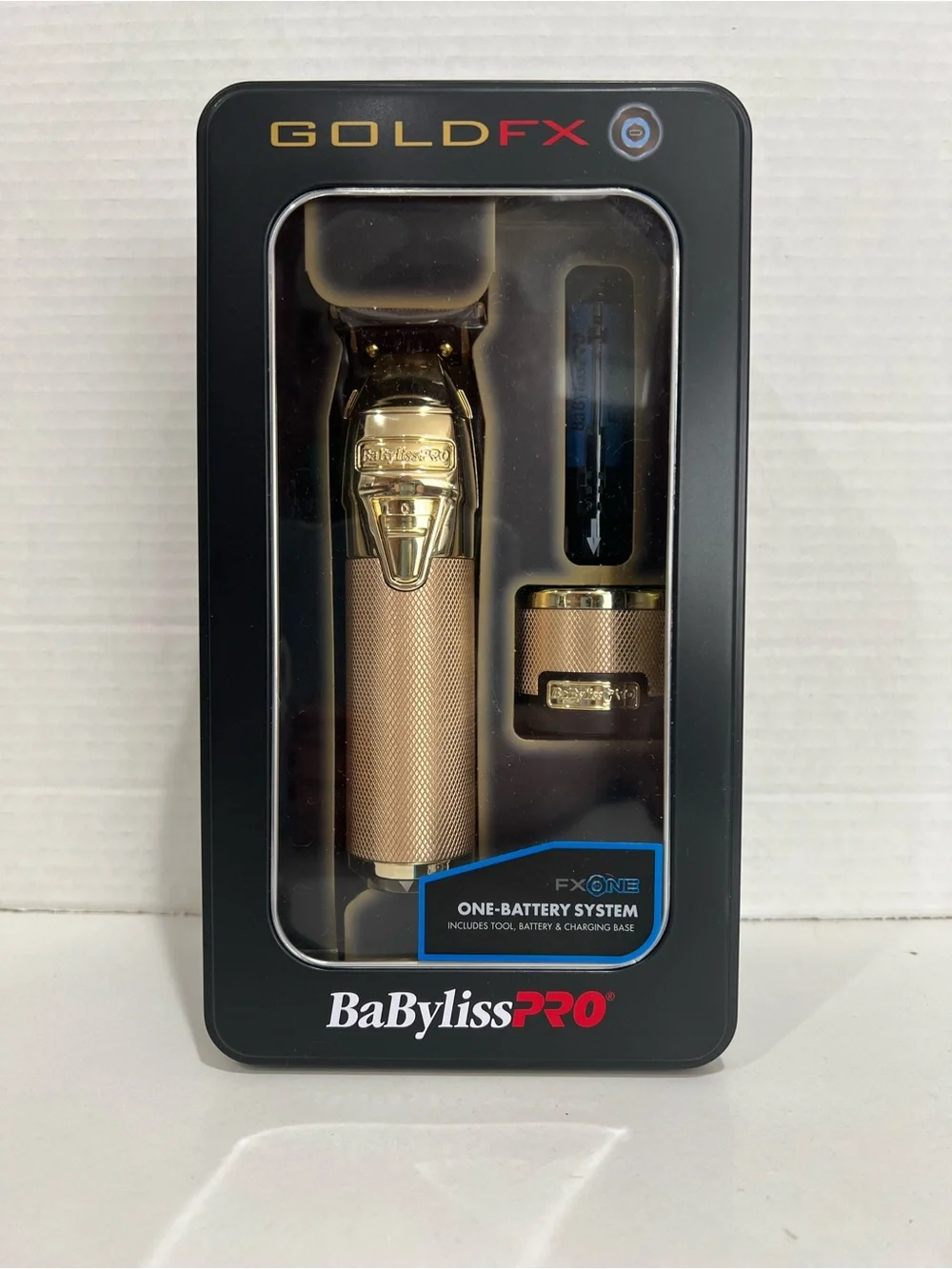 BaBylissPRO GOLDFX FXONE All Metal Interchangeable Battery Trimmer New!